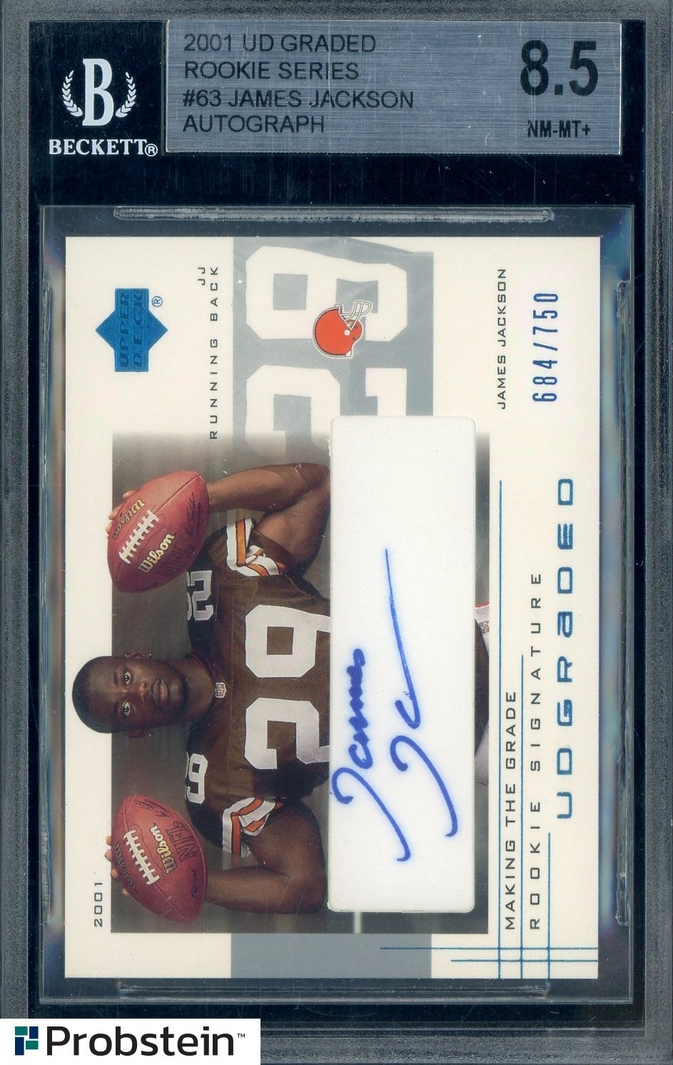 James Jackson Upper Deck Graded #63 Autograph