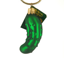Old World Christmas OWC Glass Pickle Christmas Ornament NWT