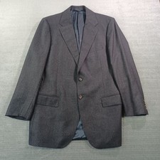 Polo Ralph Lauren Sport Coat Mens 42L Gray Wool Made in Italy Blazer Academia