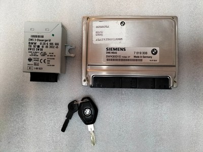 Motorsteuergerät BMW E39 DME MS43, EWS 3-Steuergerät mit Schlüssel  Baujahr 2002