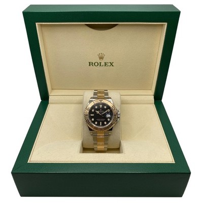 Rolex Yacht Master 40mm Stahl 18K Goldenes Ziffernblatt Automatik Herren Armband