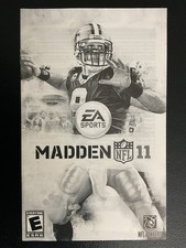 Madden NFL 11 PS2 PlayStation 2 Instruction Manual Only