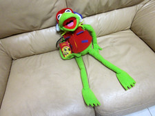 Macys Official Kermit the Frog-Tographer Plush Stuffed Animal w/ Camera 26" NWT
