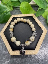 Handmade Ceramic Bead Beaded Stackable 6 Plus Stretch Bracelet New B251