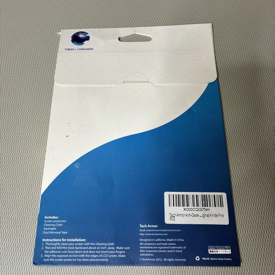 TechArmor Screen Protector For Kindle Fire HD 7" | 3 Pk Anti Glare & Fingerprint - Image 4 of 4