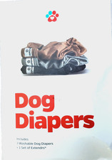 Pet Parents Premium Washable Dog Diapers Extender 3 pack SMALL NEW