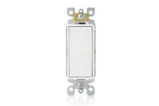 Decora 15 Amp Single-Pole Switch White pack of 3