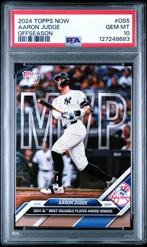 2024 Topps Now Aaron Judge OS-5 PSA 10 Offseason MVP Yankees