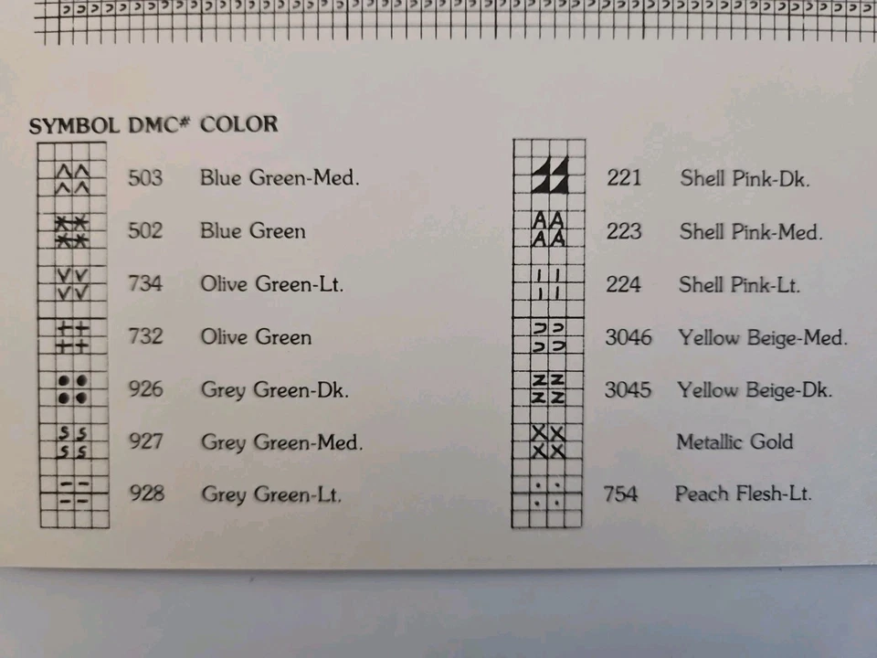 Needleart by Gena GUARDIAN ANGEL Counted Cross Stitch Pattern Leaflet #3 - Image 4 of 4