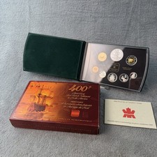 2004 Canadian Proof Coin Set 400th Ann First French Settlement Sterling Silver