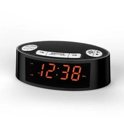 iToma Model CKS3301 Clock Radio / Snooze Alarm, New.  C