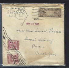 CANAL ZONE - U.S. POSTAGE DUE 1940