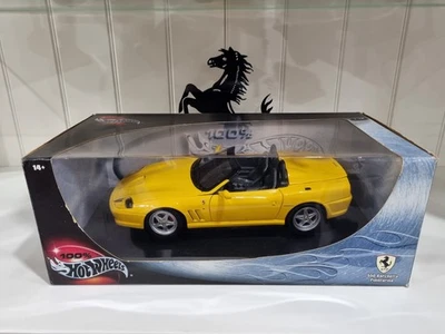 7& Ferrari 550 Barchetta Jaune 1/18 Hot Wheels + Boite - Photo 1/4