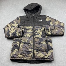 The North Face Jacket Boys Large Black Reversible Mt Chimbo Full-Zip Hooded