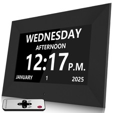 7 Inch Digital Alarm Clock for Seniors Dementia Calendar with 20 Reminders
