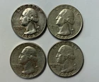 1964 Quarters Silver 90%  (4) GC