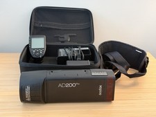 Godox AD200 Pro TTL Pocket Flash  XPro-S Trigger for Sony  2 Batteries  Case