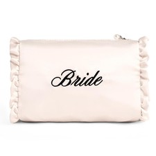 , Satin Bride Cosmetic Bag  Bachelorette Party Decorations, Bride To Be Purs...