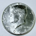 1964 KENNEDY HALF DOLLAR BU/ UNCIRCULATED 90% SILVER MINT STATE #5951