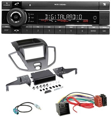 Kienzle Bluetooth MP3 USB DAB Autoradio für Ford Transit 2018-2019 schwarz