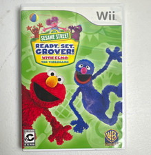 Sesame Street Ready Set Grover! w/ Elmo Nintendo Wii Complete Case Manual NFR