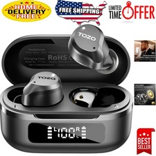 Hybrid ANC Wireless Earbuds with 59 Hours Playtime  Touch Control - Dark Black