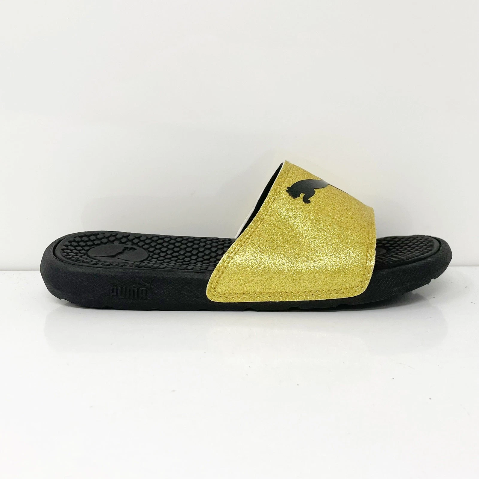 Sandali slip on Puma bambina cool gatto glitz oro punta aperta taglia 1