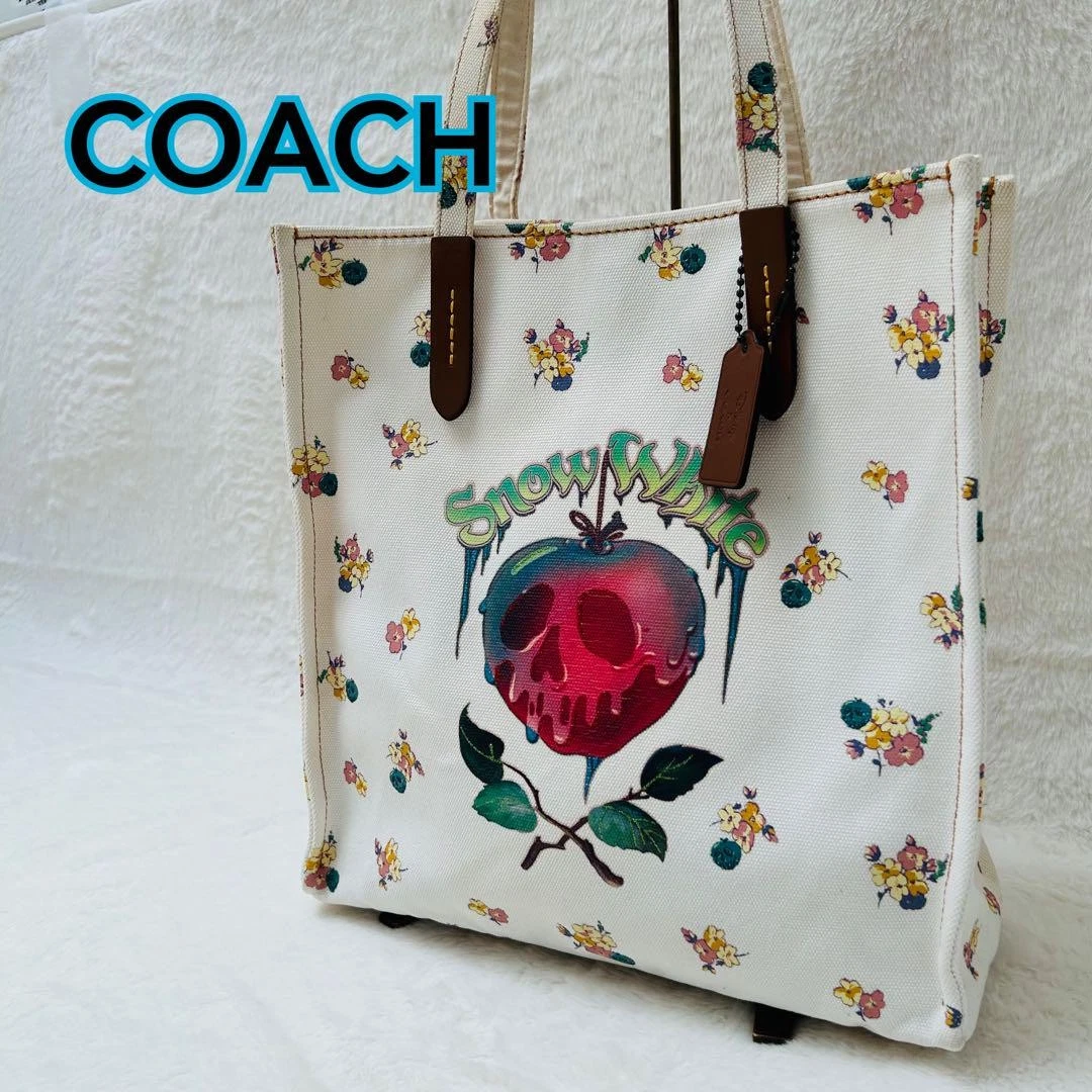 Borsa Coach Disney Biancaneve in tela bianca 78934c