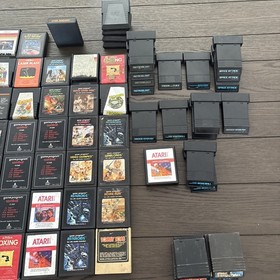 Vintage Atari 2600 Console With 83 Games and (8 Intellivision Games) Not Tested