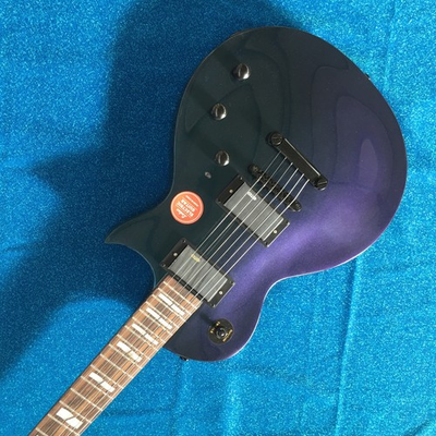 #ad Purple Blue Red Eclipse LP Electric Guitar Active Pickups Solid Body Black Parts $242.00