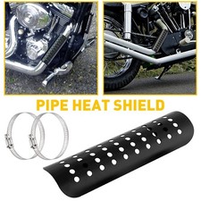 Protector silenciador cubierta protectora térmica tubo medio escape motocicleta carbono como