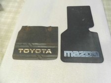 Vintage 2 Used Old Mud Flaps-1 Mazda 1 Toyota-1980s 1990s Vintage 2 Used Old Mud Flaps-1 Mazda 1 Toyota-1980s 1990s