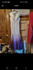 David's bridal wedding dress white to wine purple. Never been worn.