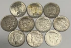 Half Roll of 10 1922 P (5) D (3) S 1923 Peace Silver Dollars, U.S. $1 Lot Set