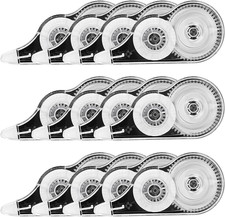 12 Pack Correction Tapes, 39 Feet Each Correction Tape Roller Correction Tape Pe