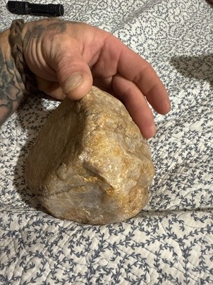 10lb Large Raw milky Smokey White Quartz Crystal | Natural Calacatta Veined 