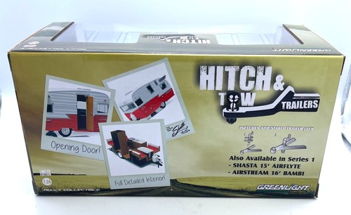 Greenlight Hitch & Tow Trailers Shasta Airflyte Pull Behind Camper 1/24 D1 - Picture 3 of 4