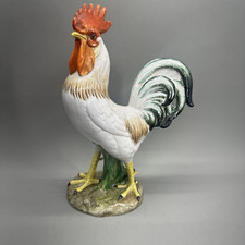 Figurina gallo ceramica terracotta italiana Ugo Zaccagnini firmata circa 1936 - 50