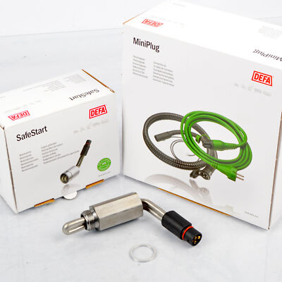 DEFA 411292 Motorvorwärmung Heizelement + 460785 WarmUp Anschluss Set 2,5m