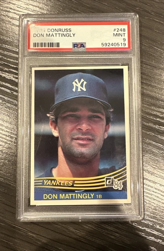 1984 Donruss - #248 Don Mattingly (RC) PSA 9
