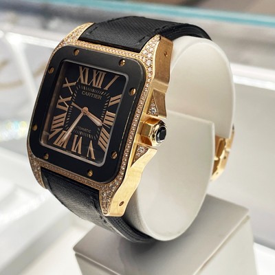 mens cartier santos xl
