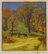 Road of a Morning : Gustave Baumann : Archival Quality Art Print