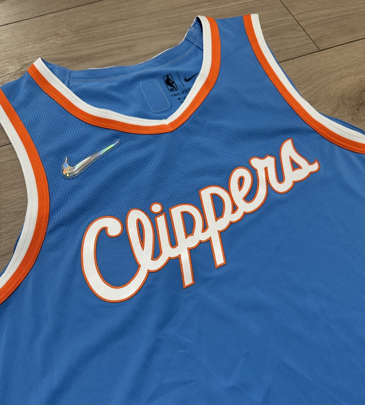 clippers team issued Size 50+6 Nike Pro Cut Jersey Blank 75th Anniversary City