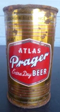 vintage Atlas Prager flat top beer can Chicago Illinois