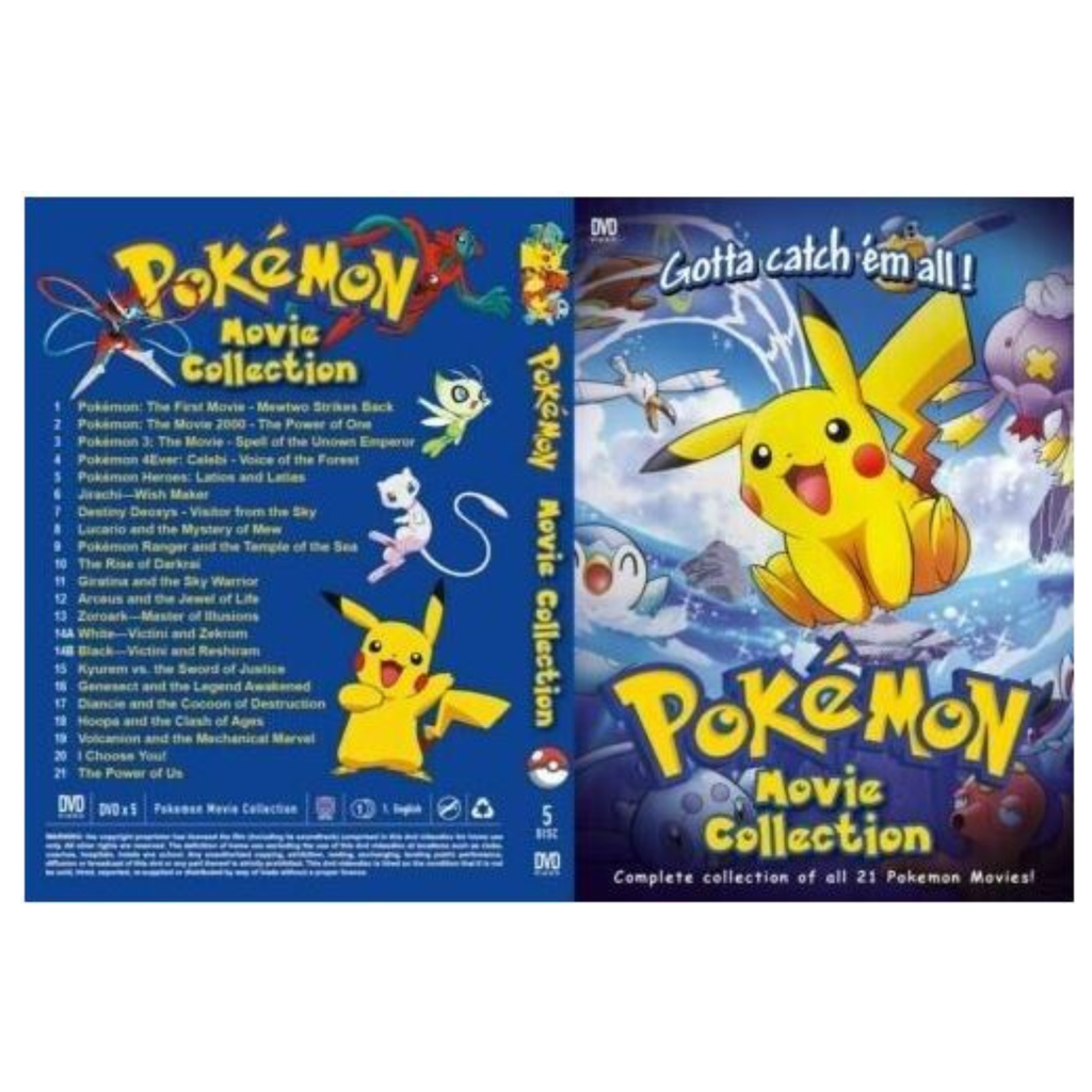 Pokemon 21 In 1 Movies Complete Collection DVD | eBay