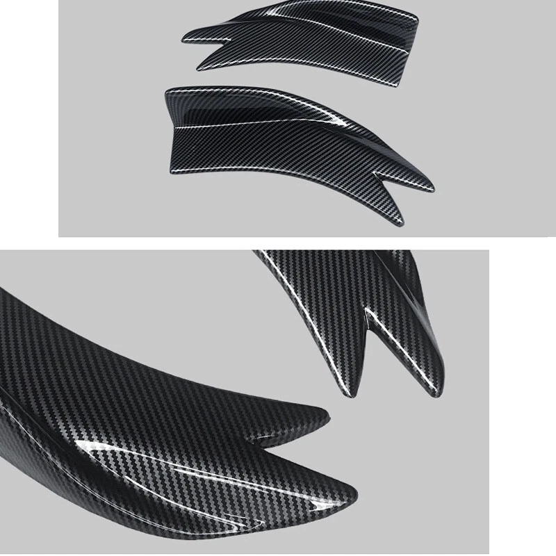 Difusor divisor parachoques trasero estilo fibra de carbono para Hyundai Veloster 2012-2017 Foto 4 de 4