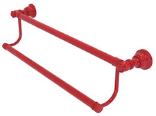 24" Allied Brass CL-72-24-FER Carolina Collect Double Towel Bar Fire Engine Red