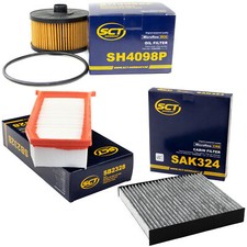 Inspektionspaket Filterset SCT für Dacia Logan Renault Clio IV Captur I 0.9 1.2