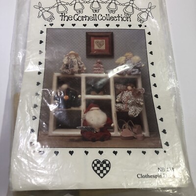 Clothespin Dolls Pattern 5'' Tall The Cornell Collection w Clothespins
