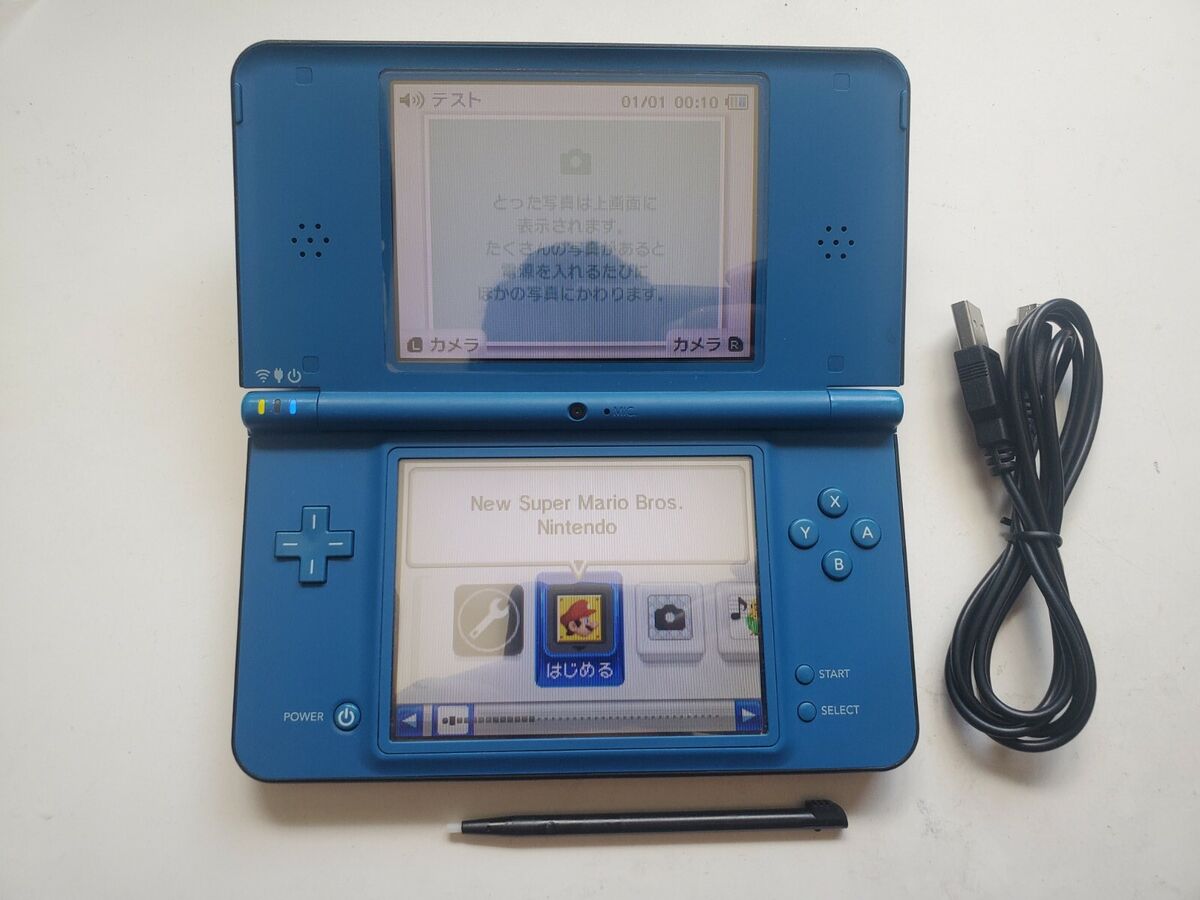 Nintendo DSi Light Blue Handheld Console Game System for sale